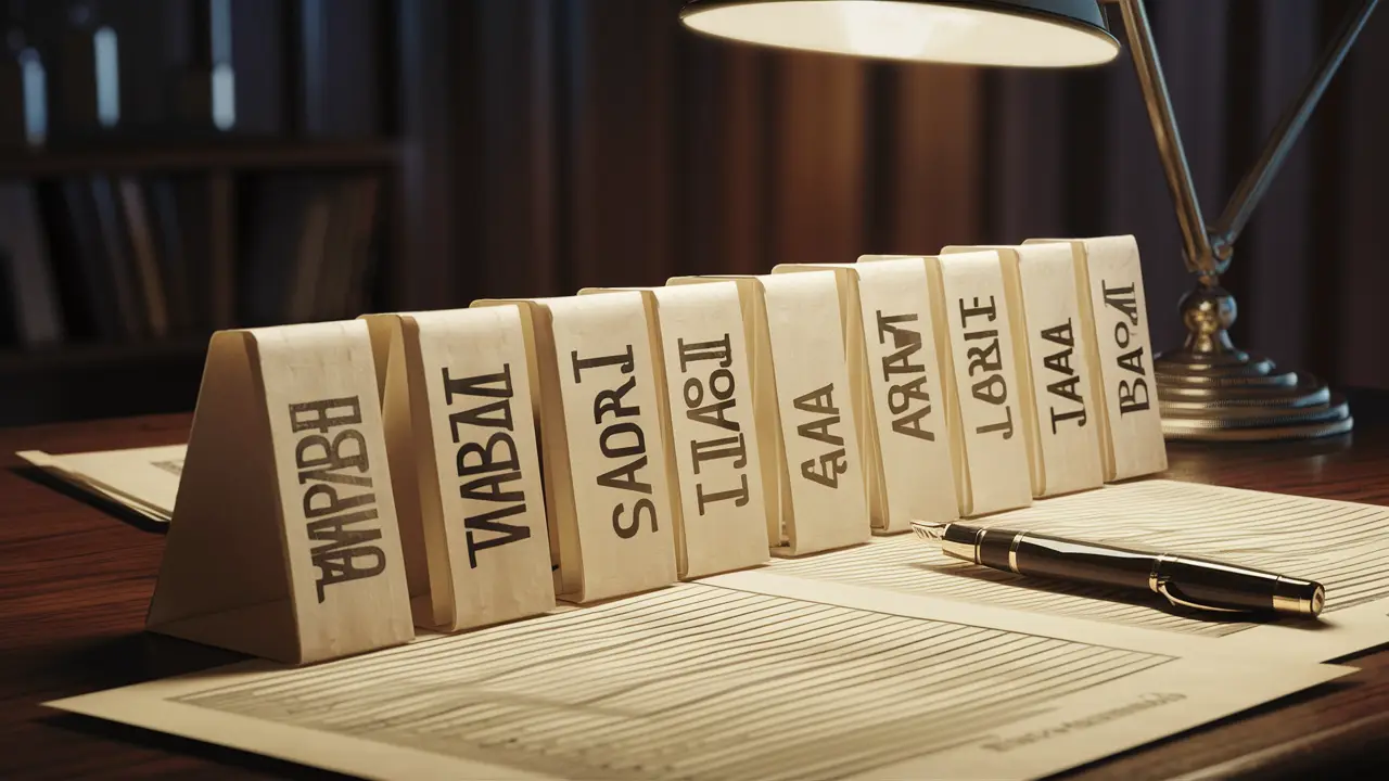 Documentos bancários rotulados como hipoteca, empréstimo de carro e empréstimo estudantil em uma mesa de madeira.