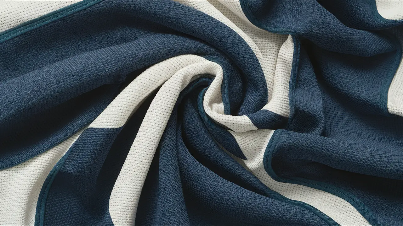 Cueca boxer esportiva em microfibra azul marinho, destacando textura suave e respirável contra fundo branco.