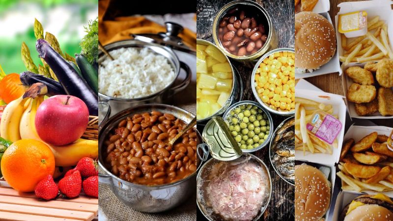 Benefícios dos alimentos in natura para a saúde versus ultraprocessados