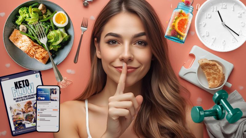 mujer pesándose y siguiendo una dieta para bajar de peso