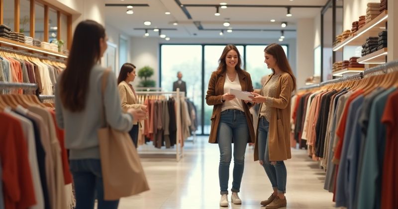 Comparação detalhada da performance de duas lojas de varejo com gráficos e dados 