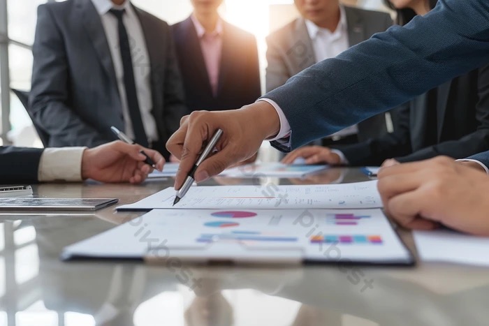 Ilustração de empresário antecipando duplicatas de serviço com apoio financeiro 