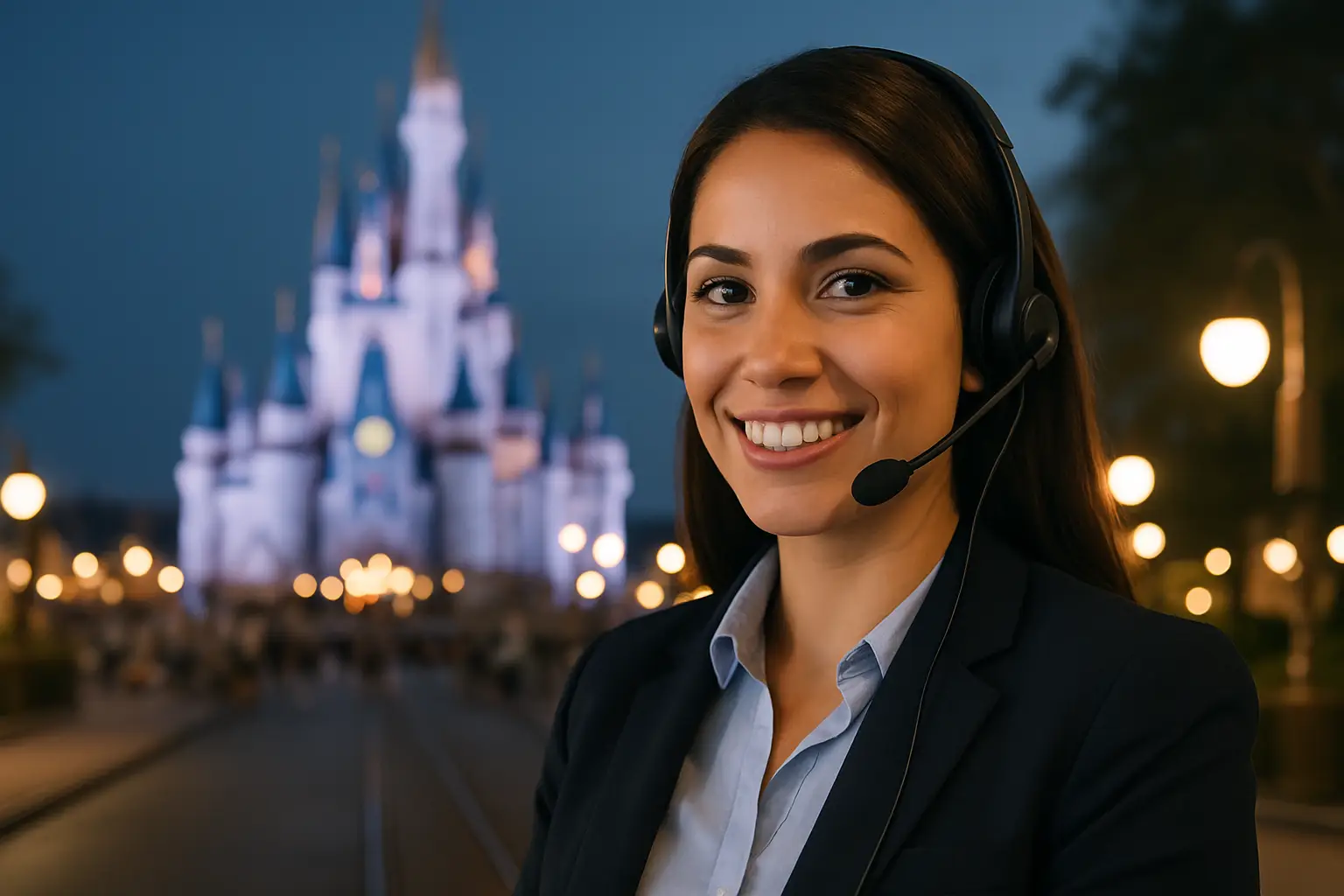 Família brasileira em casa de temporada em Orlando recebendo suporte por telefone em português 