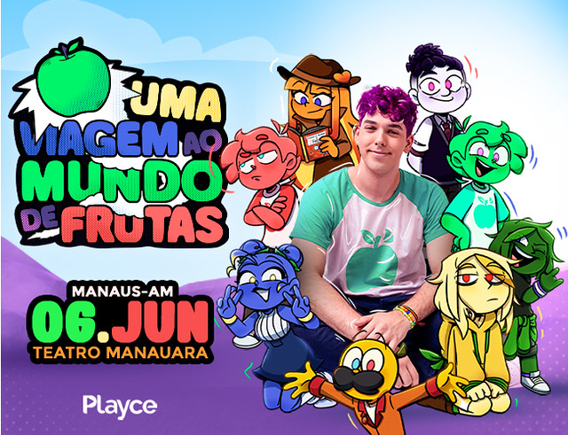 Mundo Torajo – Uma Viagem ao Mundo de Frutas terá apresentação em Manaus no dia 06/06/2026