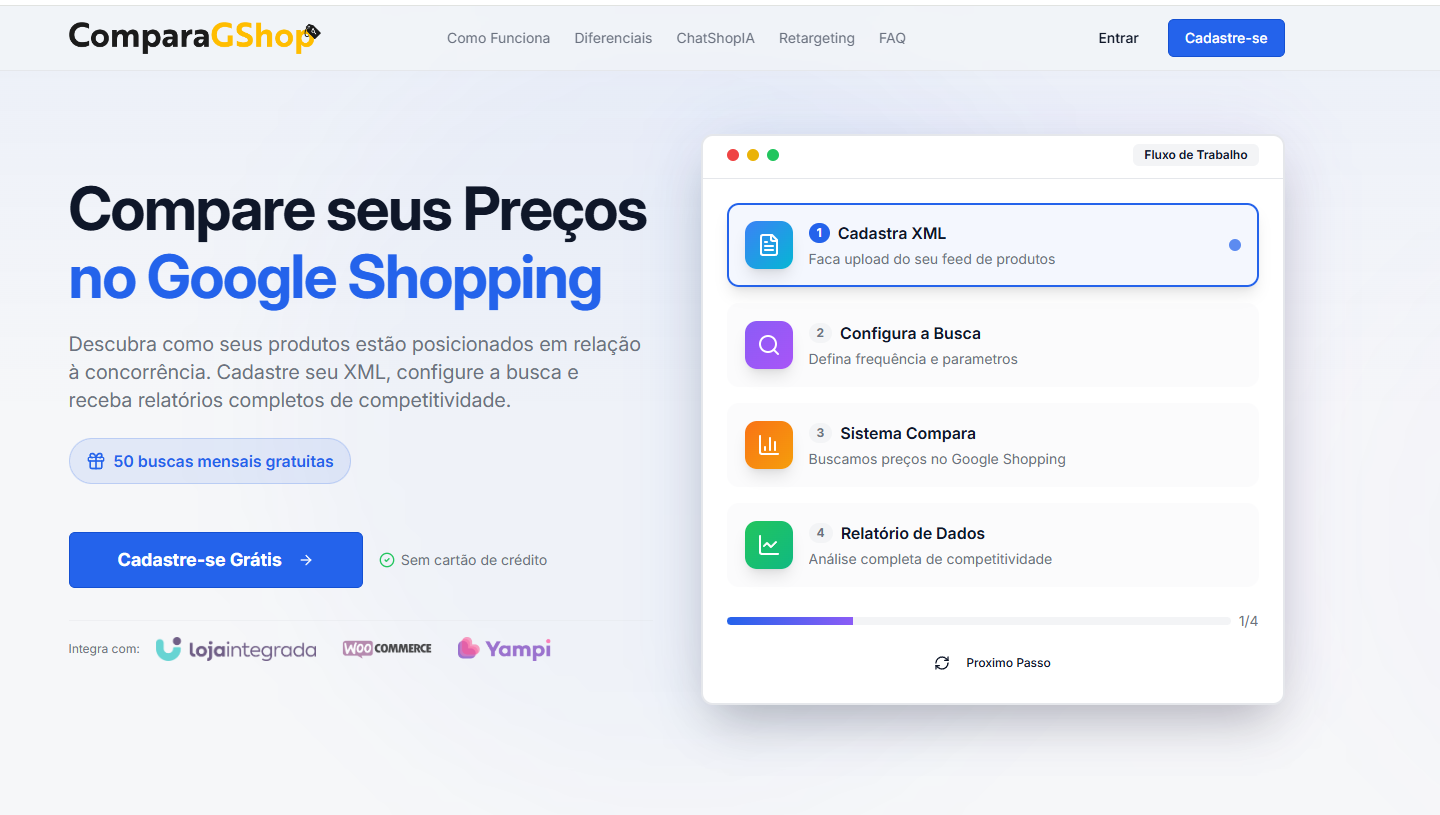 Lojista apontando para mapa do Brasil com etiquetas de preço em tela grande 