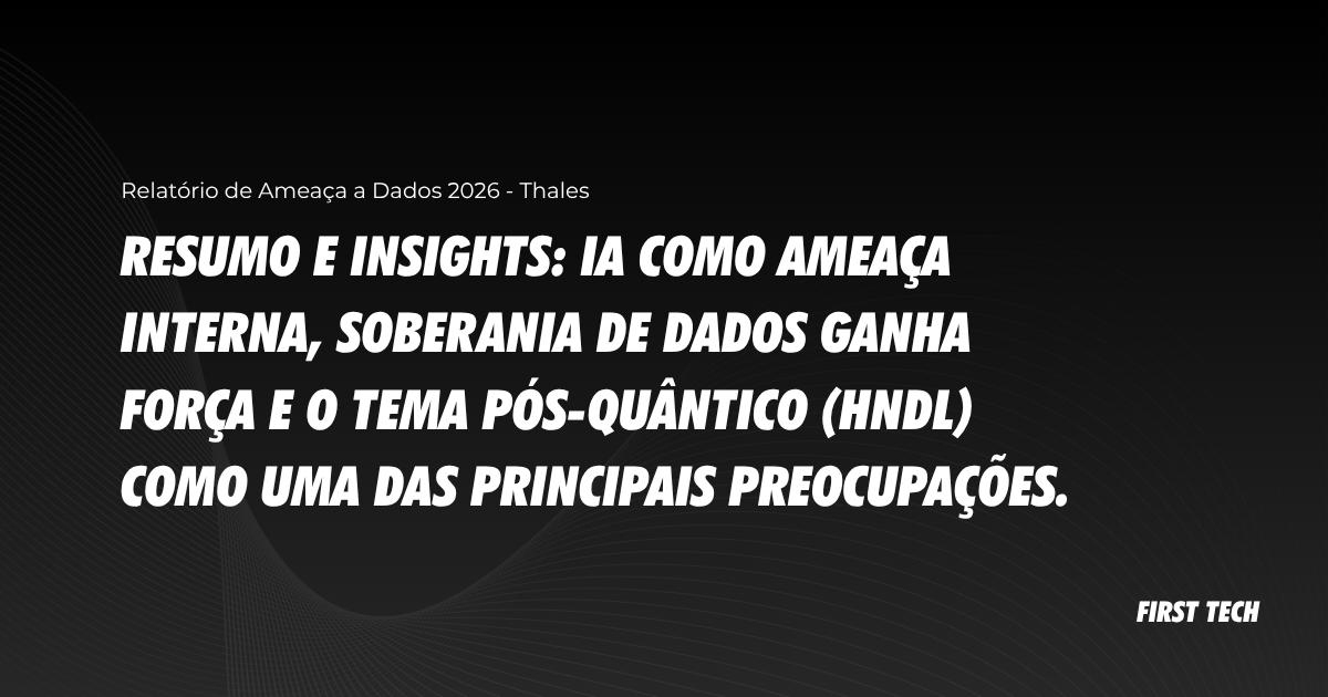 Relatório Thales de Ameaça a Dados 2026