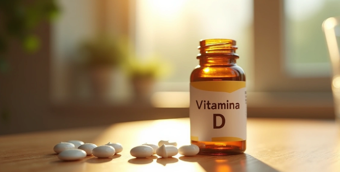 Paciente com vitiligo mostra exame de vitamina D a dermatologista em sala bem iluminada 