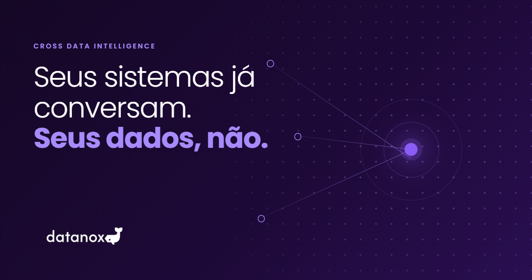 Mãos humanas digitam em notebook que mostra dados em gráficos à frente, simbolizando business intelligence
